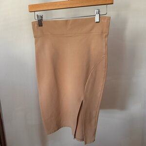 Forever 21 Tan Pencil Skirt